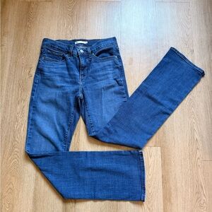 Levi's 315 Shaping Bootcut Medium Wash Size 28 Women's Denim Jeans Solid Blue